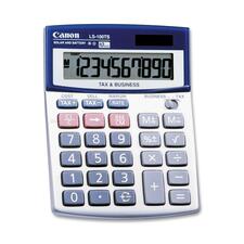 Canon LS100TS Desktop Calculator - Auto Power Off - 10 Digits - LCD - Battery/Solar Powered - 4" x 5.3" x 1.2" - 1 Each