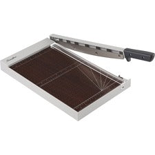 Swingline ClassicCut Guillotine Wood Trimmer - 10 Sheet Cutting Capacity - 15" Cutting Length - Safety Latch - Solid Wood - Gray - 1 Each