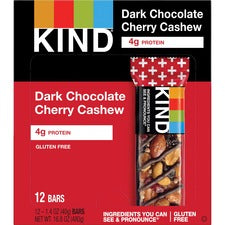 Plus Nutrition Boost Bar, Dk Chocolatecherrycashew/antioxidants, 1.4 Oz, 12/box