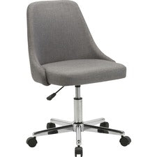 Lorell Task Chair - 22.5" x 24.4" x 31.5" - Material: Fabric - Finish: Gray