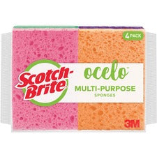 O-Cel-O StayFresh Sponges - 5.8" Height x 4.6" Width x 4.6" Depth - 40/Carton - Cellulose - Assorted