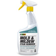 CLR Pro Mold & Mildew Stain Remover - 32 fl oz (1 quart) - Surfactant Scent - 1 Bottle - Bleach-free - White