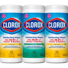 Clorox Disinfecting Cleaning Wipes Value Pack - Ready-To-Use Wipe - 35 / Canister - 675 / Pallet - White