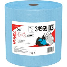 General Clean X60 Cloths, Jumbo Roll, 12.5 X 13.4, Blue, 1,100/roll