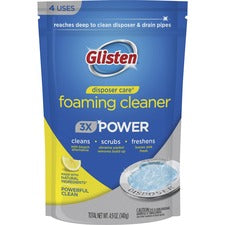 Glisten Disposer Care Foaming Cleaner - 4.9 fl oz (0.2 quart) - 4 / Pack - Deodorize, Anti-septic - White, Blue Glisten Disposer Care Foaming Cleaner - 4.9 fl oz (0.2 quart) - 4 / Pack - Deodorize, Anti-septic - White, Blue