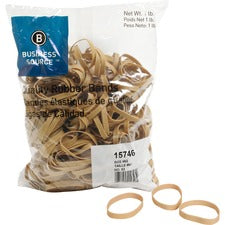 Business Source Quality Rubber Bands - Size: #62 - 2.5" Length x 0.3" Width - Sustainable - 450 / Pack - Rubber - Crepe