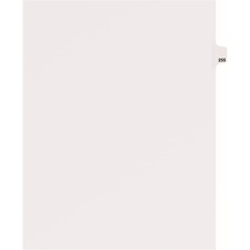 Avery® Side Tab Individual Legal Dividers - 25 x Divider(s) - Side Tab(s) - 255 - 1 Tab(s)/Set - 8.5" Divider Width x 11" Divider Length - Letter - 8.50" Width x 11" Length - White Paper Divider - 1
