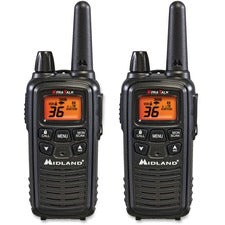 Midland LXT600VP3 26-mile Range 2-way - 36 Radio Channels - 22 GMRS/FRS - Upto 158400 ft - 121 Total Privacy Codes - Hands-free, Silent Operation - Water Resistant