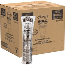 Solo Solo Ultra Clear Practical-fill Cold Cups - 50 / Pack - 16 fl oz ...