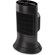 Digital Ceramic Mini Tower Heater, 1,500 W, 10 x 7.63 x 14, Black