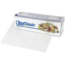 Webster Cling Classic Food Wrap - 18" Width x 2000 ft Length - Dispenser - Plastic - Clear