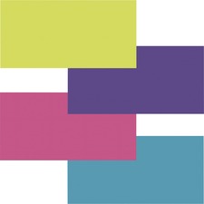 Fadeless Bright Colors Bulletin Art Paper - Fun and Learning, Table Skirting, Display, Decoration, Art Project, Craft Project, Bulletin Board - 3.25"Height x 48"Width x 12 ftLength - 4 / Carton - Lime, Deep Purple, Magenta, Azure