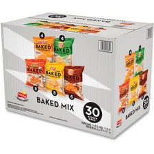 Baked Variety Pack, Bbq/crunchy/cheddar And Sour Cream/classic/sour Cream And Onion, 30/box