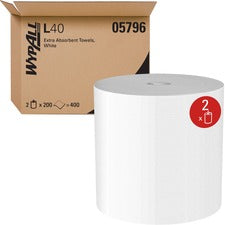L40 Towels, Center-pull, 10 X 13.2, White, 200/roll, 2/carton