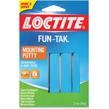 Fun-tak Mounting Putty, Repositionable And Reusable, 6 Strips, 2 Oz