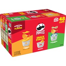 Potato Chips, Assorted, 0.67 oz Tub, 18 Tubs/Box, 2 Boxes/Carton, Ships in  1-3 Business Days