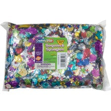 Creativity Street Pompons, Glitter, Assorted Colors - 80 pieces