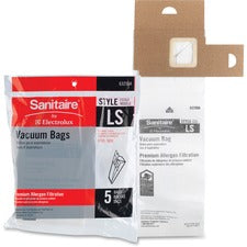 Commercial Upright Vacuum Cleaner Replacement Bags, Style Ls, 5/pack, 10 Packs/carton