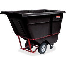 Rubbermaid Commercial 1250 lb Capacity Standard Duty Tilt Truck - 1250 lb Capacity - x 33.5" Width x 72.2" Depth x 43.8" Height - Black - 1 Each