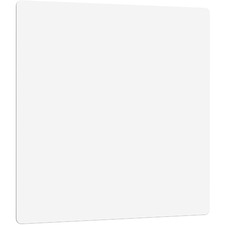 Lorell DIY Frameless Magnetic Glass Board - 36" (3 ft) Width x 36" (3 ft) Height - White Glass Surface - Aluminum Frame - Rectangle - 1 Each