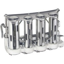 Advantus Four-barrel Money Changer - Chrome Steel - 1 Each - Silver - Heavy Duty