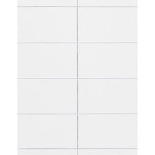 Advantus Adhesive Name Badges - 2 21/64" Height x 3 3/8" Width - Removable Adhesive - Rectangle - Laser, Inkjet - White - 200 / Box
