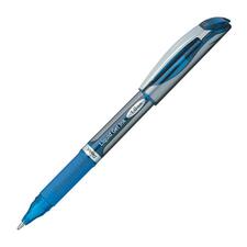 Pentel EnerGel Deluxe Liquid Gel Pen - Bold Pen Point - 1 mm Pen Point Size - Refillable - Blue Gel-based Ink - Silver Barrel - 1 Each