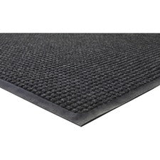 Genuine Joe WaterGuard Indoor/Outdoor Mats - Carpeted Floor, Hard Floor, Indoor, Outdoor - 72" Length x 48" Width - Rubber, Polypropylene - Charcoal Gray