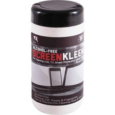 Screenkleen Monitor Screen Wet Wipes, Cloth, 5.25 X 5.75, Unscented, 50/tub