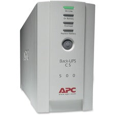 APC Back-UPS CS 500VA - Tower - 8 Hour Recharge - 3 Minute Stand-by - 110 V AC Input - 120 V AC Output - Stepped Sine Wave - Serial Port - USB - 3 x NEMA 5-15R, 3 x NEMA 5-15R