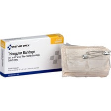 First Aid Only 40" Triangular Bandage - 4" x 2.25" - 1Each - 100 Per Carton - Off White