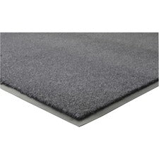 Genuine Joe Silver Series Indoor Entry Mat - Building, Carpet, Hard Floor - 10 ft Length x 36" Width - Plush - Charcoal
