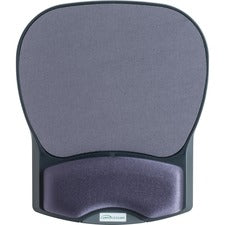 Compucessory Gel Wrist Rest with Mouse Pads - 8.70" x 10.20" x 1.20" Dimension - Charcoal - Gel, Lycra - 1 Pack