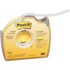 Labeling And Cover-up Tape, Non-refillable, Clear Applicator, 0.33" X 700"