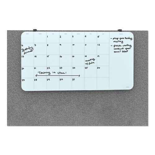 Cubicle Glass Dry Erase Board, 20 X 16, White Surface