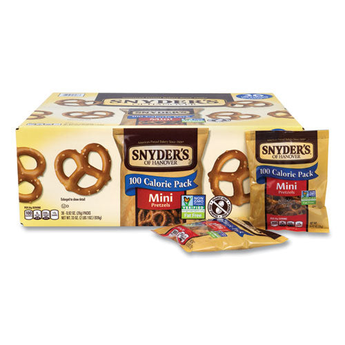 Mini Pretzels, 0.92 Oz Bags, 36 Bags/carton, Ships In 1-3 Business Days