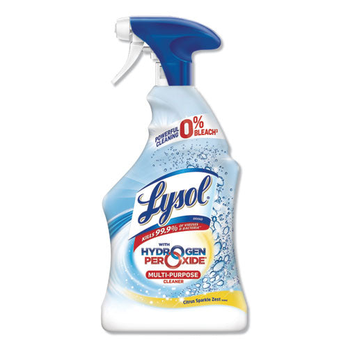 Multi-purpose Hydrogen Peroxide Cleaner, Citrus Sparkle Zest, 32 Oz Trigger Spray Bottle, 9/carton