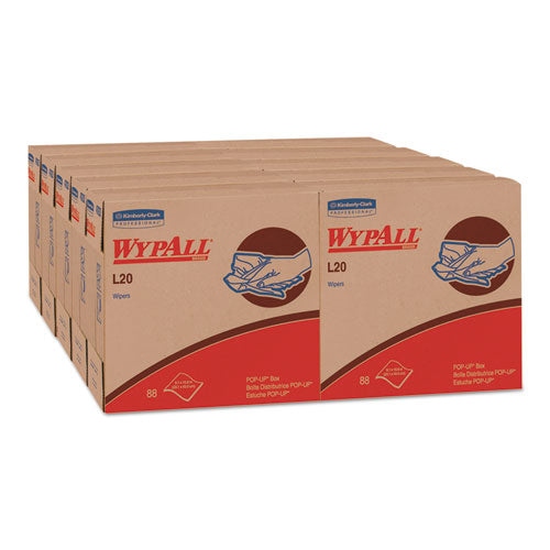 L20 Towels, Pop-up Box, 4-ply, 9.1 X 16.8, White, 88/box, 10/carton