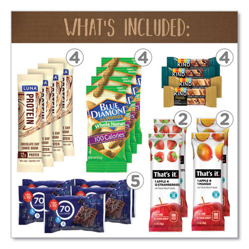 Low Calories Snack Box, 28 Assorted Snacks, Ships In 1-3 Business Days