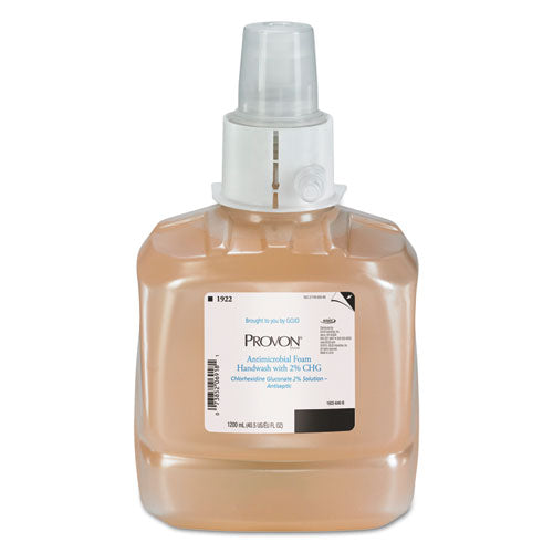Antimicrobial Foam Handwash, Fragrance-free, 1,250 Ml, 3/carton