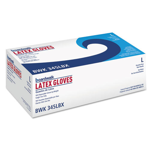 General-purpose Latex Gloves, Natural, Medium, Powder-free, 4.4 Mil, 1,000/carton