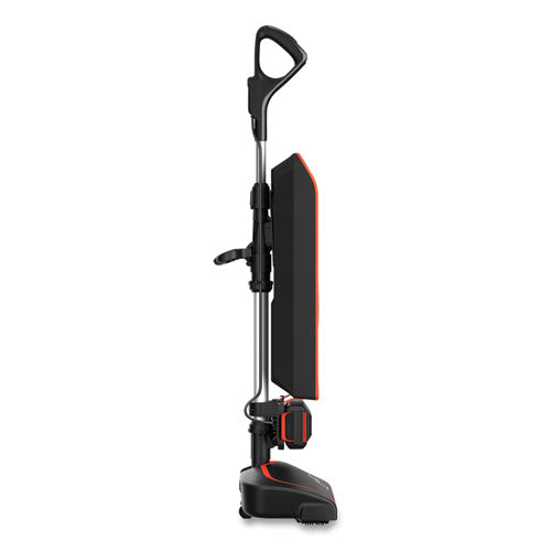 Hvrpwr 40v Cordless Upright Vacuum, 13" Cleaning Path, Black/orange