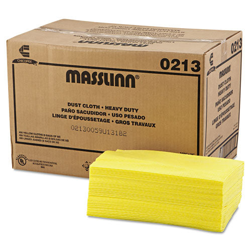Masslinn Dust Cloths, 16 X 24, Yellow, 50/pack, 8 Packs/carton
