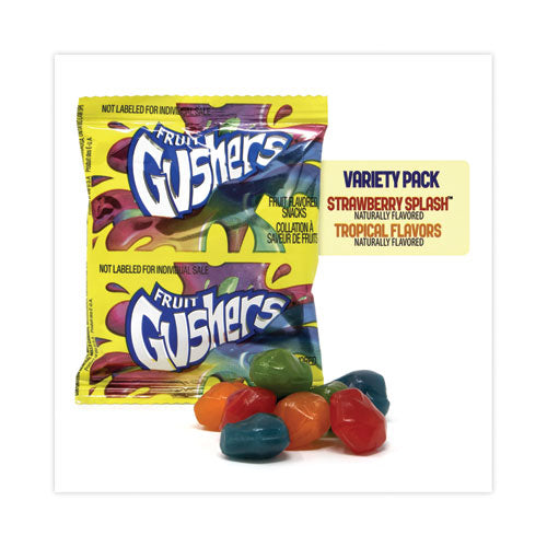 Fruit Gushers Fruit Snacks, Strawberry And Tropical Fruit Flavors, 0.8 Oz, 42 Pouches/box, Ships In 1-3 Business Days