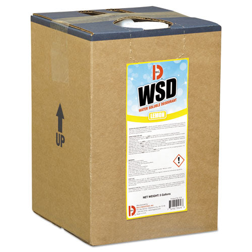 Water-soluble Deodorant, Lemon Scent, 1 Gal Bottle, 4/carton