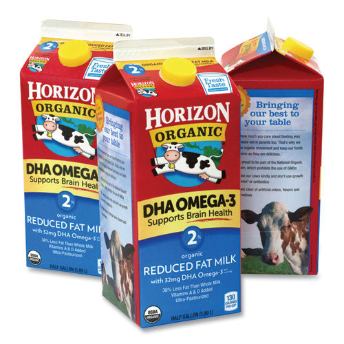 Organic 2% Milk, 64 Oz Carton, 3/carton, Ships In 1-3 Business Days
