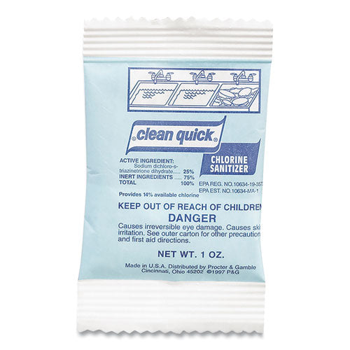 Powdered Chlorine-based Sanitizer, 1oz Packet, 100/carton