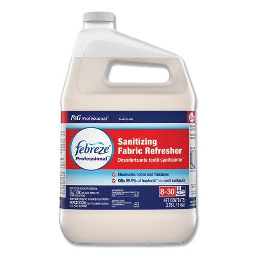 Professional Sanitizing Fabric Refresher, Light Scent, 1 Gal Bottle, Ready To Use, 3/carton