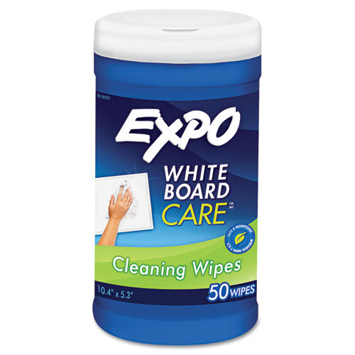Dry-erase Board-cleaning Wet Wipes, 6 X 9, 50/container