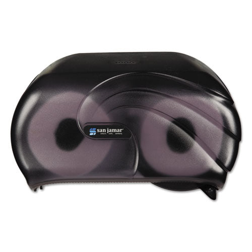 Versatwin Tissue Dispenser, Classic, 8 X 5.75 X 12.75, Transparent Black Pearl